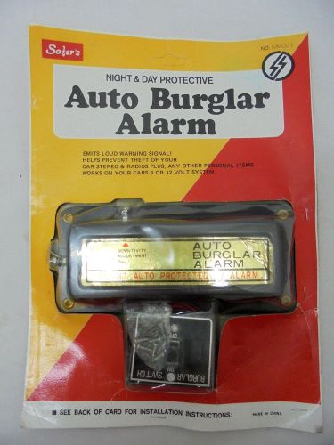 Vintage auto security burglar motion alarm safers 6 volt &amp; 12 volt nos noc nip
