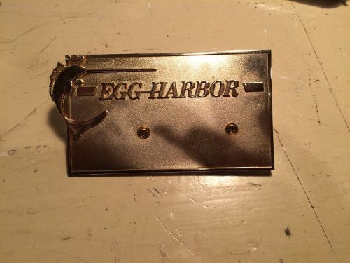 Vintage egg harbor boat sign