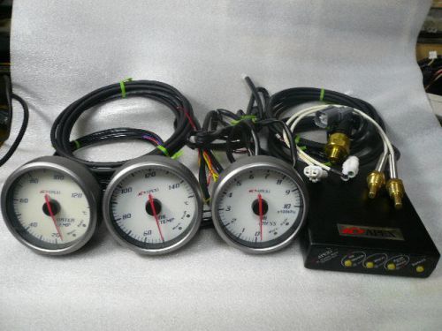 Apexi el2 oil temperature, water temp &amp; oil pressure gauge &amp; control unit