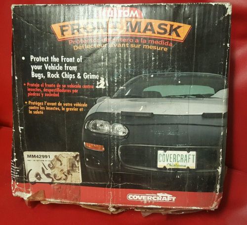Covercraft custom front end cover bra 1991-1992 saturn sc coupe black vynal new