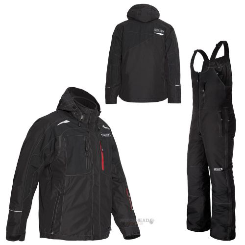 Snowmobile ckx suit octane jacket black red air bib men small adult winter