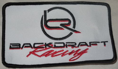 Black/Red BACKDRAFT RACING Roadster Patch 3x5, US $4.99, image 1