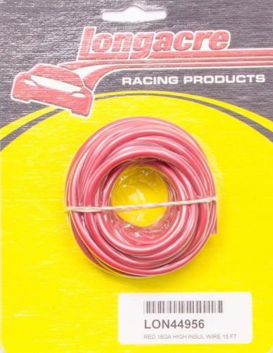 Longacre 44956 wire 16 gauge 15ft red