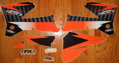 Factory effex ktm sx sxf ( 2005 - 2006 ) xc exc ( 2005 to 2007 ) graphics kit
