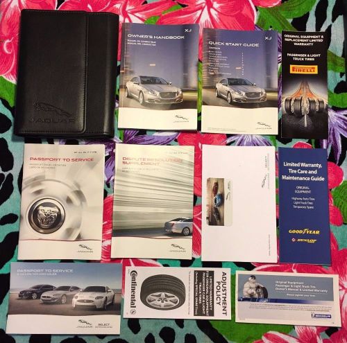 2014 2015 jaguar xj xj8  xjl xjr lwb supercharged owners manual handbook set