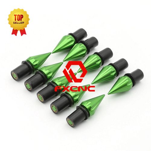 10PCS M5 Universal Motorcycle Windscreen Windshield CNC Bolts Screw Nut Green, US $8.59, image 2