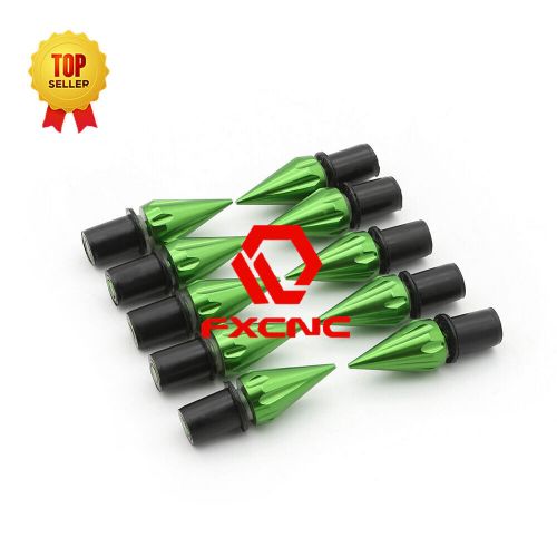 10PCS M5 Universal Motorcycle Windscreen Windshield CNC Bolts Screw Nut Green, US $8.59, image 9