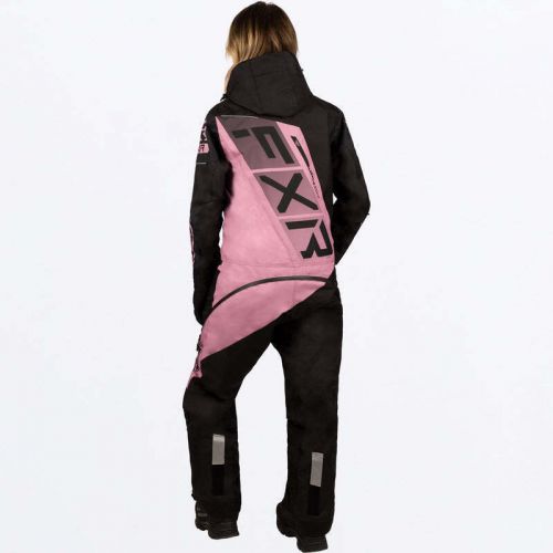 Fxr racing women's cx f.a.s.t. insulated monosuit 23 2 black/dusty rose