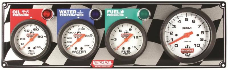 Quickcar 61-60423 fuel pressure gauge warning lights panels -  qrp61-60423