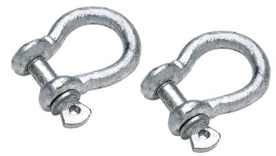 5/16 galzanized shackle for boat anchor line boating anchorline pair shackles 