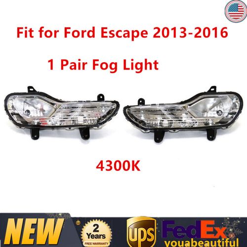 For 2013-2016 Ford Escape Pair Front Bumper Fog Light Left+Right Side Fog Lamp, US $70.01, image 13