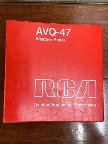 RCA AVQ-45/46/47 Weather Radar Instruction Manual with Schematics, US $49.99, image 12