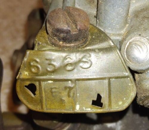 Carter Carburetor model WO brass tag 636S F7 Willys jeep 1940s/50s used, US $148.48, image 11