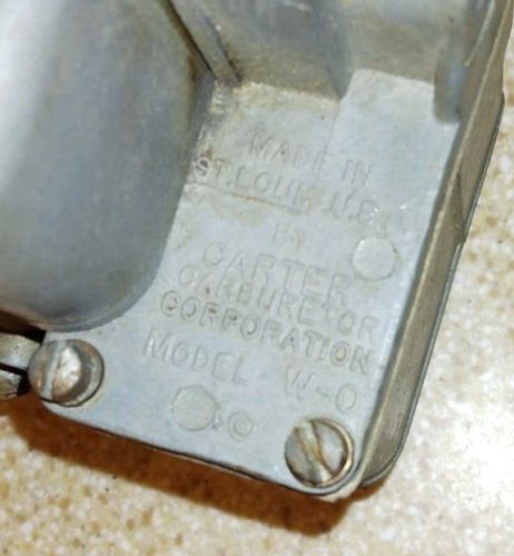 Carter Carburetor model WO brass tag 636S F7 Willys jeep 1940s/50s used, US $148.48, image 22