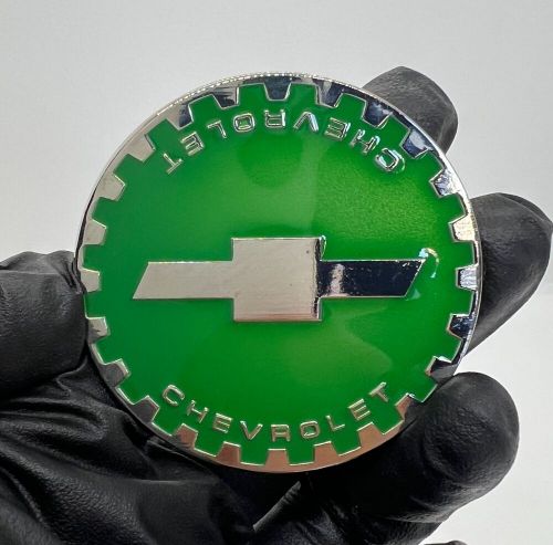 Zenith Chevy Gear 2.25 Metal Chip Emblem In Chrome and Gold (Set of 4), US $85.00, image 6