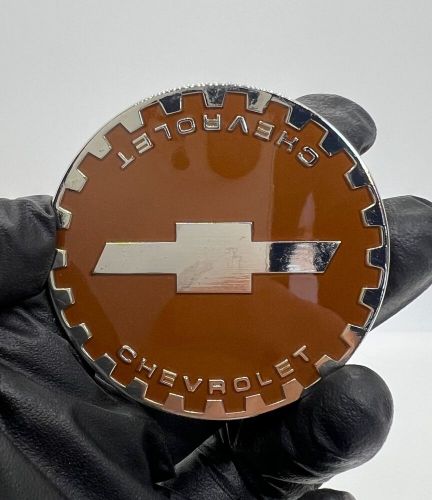 Zenith Chevy Gear 2.25 Metal Chip Emblem In Chrome and Gold (Set of 4), US $85.00, image 7