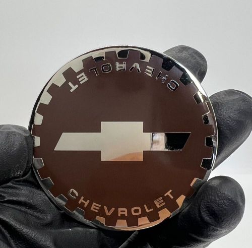 Zenith Chevy Gear 2.25 Metal Chip Emblem In Chrome and Gold (Set of 4), US $85.00, image 8