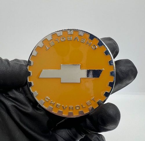 Zenith Chevy Gear 2.25 Metal Chip Emblem In Chrome and Gold (Set of 4), US $85.00, image 10