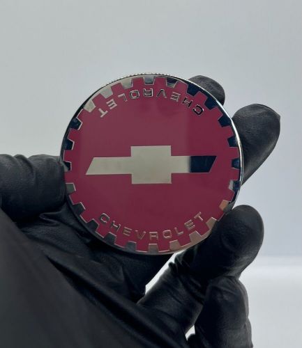 Zenith Chevy Gear 2.25 Metal Chip Emblem In Chrome and Gold (Set of 4), US $85.00, image 12