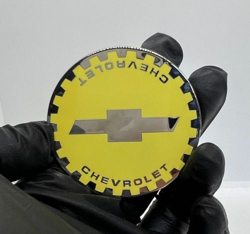 Zenith Chevy Gear 2.25 Metal Chip Emblem In Chrome and Gold (Set of 4), US $85.00, image 15