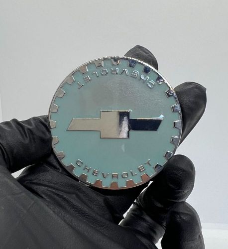 Zenith Chevy Gear 2.25 Metal Chip Emblem In Chrome and Gold (Set of 4), US $85.00, image 18