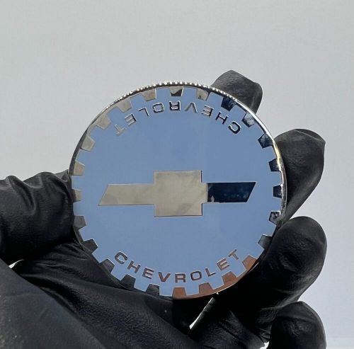 Zenith Chevy Gear 2.25 Metal Chip Emblem In Chrome and Gold (Set of 4), US $85.00, image 19