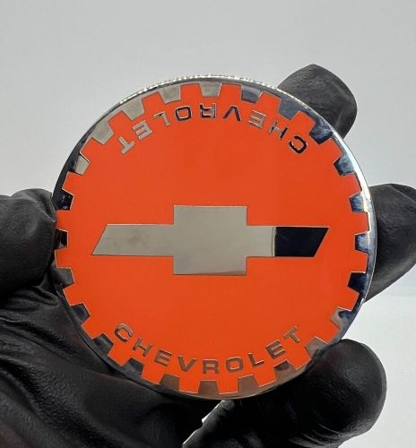 Zenith Chevy Gear 2.25 Metal Chip Emblem In Chrome and Gold (Set of 4), US $85.00, image 21