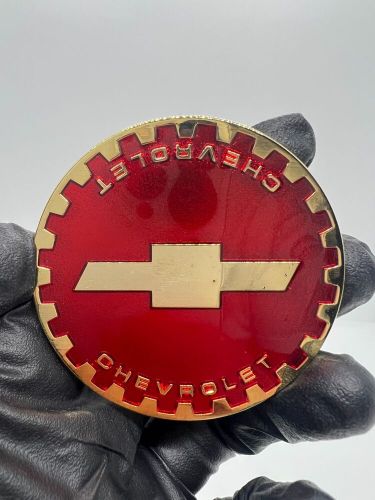 Zenith Chevy Gear 2.25 Metal Chip Emblem In Chrome and Gold (Set of 4), US $85.00, image 28