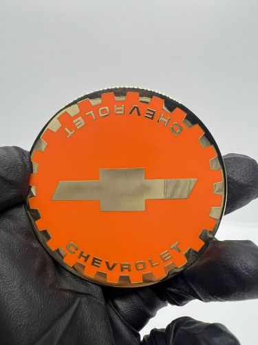 Zenith Chevy Gear 2.25 Metal Chip Emblem In Chrome and Gold (Set of 4), US $85.00, image 34