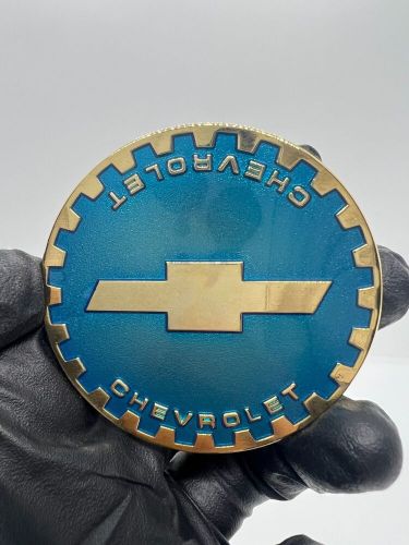 Zenith Chevy Gear 2.25 Metal Chip Emblem In Chrome and Gold (Set of 4), US $85.00, image 39