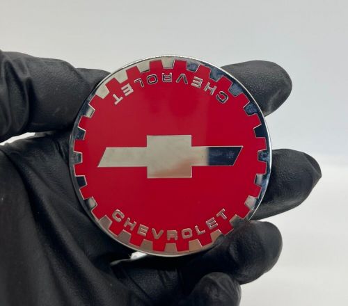 Zenith Chevy Gear 2.25 Metal Chip Emblem In Chrome and Gold (Set of 4), US $85.00, image 42