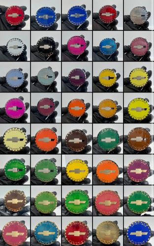 Zenith Chevy Gear 2.25 Metal Chip Emblem In Chrome and Gold (Set of 4), US $85.00, image 44