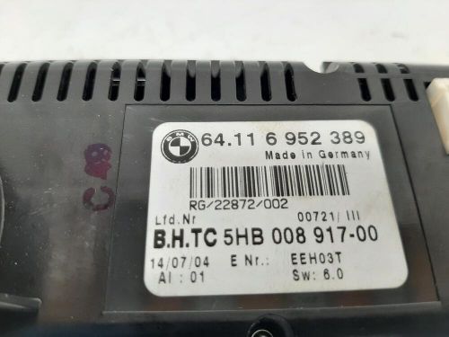 2004 MINI (BMW) MINI Mk1 (R50/R52/R53) Heater Air Con A/C Climate Controller, US $, image 3