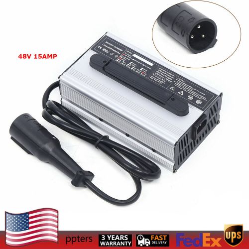48V Battery Charger For Club Car 15 AMP Golf Cart 48 Volt Round 3 Pin Plug New, US $100.02, image 11