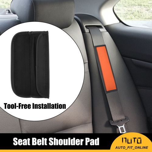 TWO Car Faux Leather Seat Belt Shoulder Pad Safety Strap Neck Mat Universal, US $19.49, image 5
