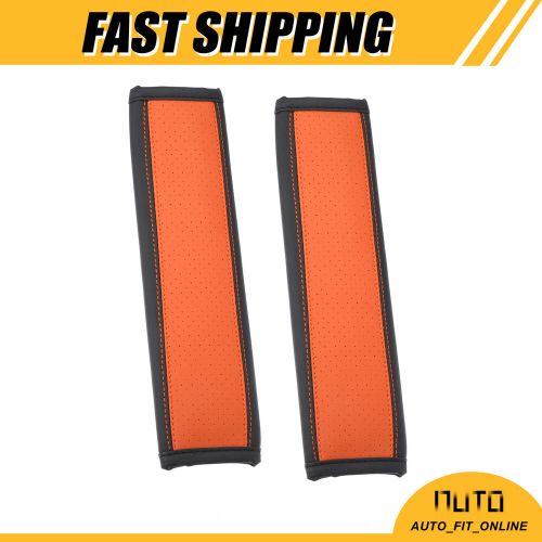 TWO Car Faux Leather Seat Belt Shoulder Pad Safety Strap Neck Mat Universal, US $19.49, image 8