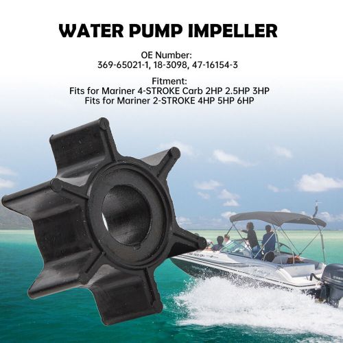 Water Pump Impeller 369‑65021‑1 Outboard Motor Impeller for Mariner 2‑STROKE 4HP, US $8.55, image 12