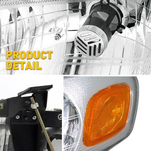 Fit 1997-2005 Chevy Venture 99-05 Pontiac Montana Black Headlights+Corner Signal, US $79.99, image 5