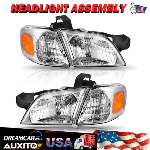 Fit 1997-2005 Chevy Venture 99-05 Pontiac Montana Black Headlights+Corner Signal, US $79.99, image 9