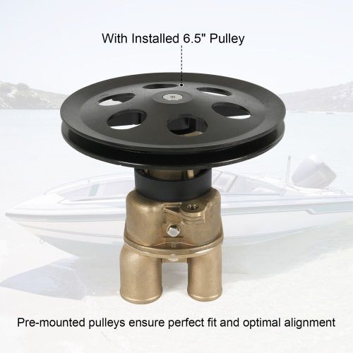 Water Sea Pump 3855778 3852398 For OMC Volvo Penta 6.5" Pulley 3851623 3851623, US $199.97, image 4