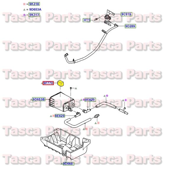 New oem fuel vapour system reservoir isolator 2005-08 2.3l/3.0l escape & mariner