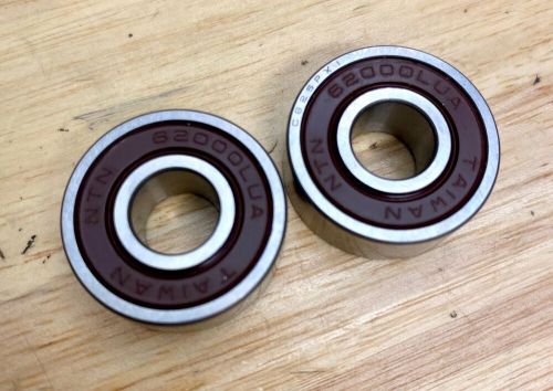2 new ntn 6200 sealed ball bearings 10x10x31.5 mm ac delco