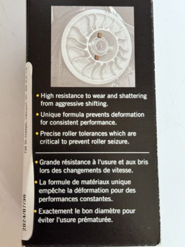 Ski-Doo 861805577 QRS XD Roller Kit Clutch BRP Skidoo, US $82.44, image 2