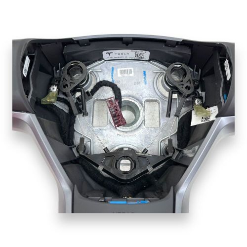 2017-2023 Tesla Model 3 Y Black leather 3 spoke steering wheel OEM 1490214-00-B, US $119.00, image 2