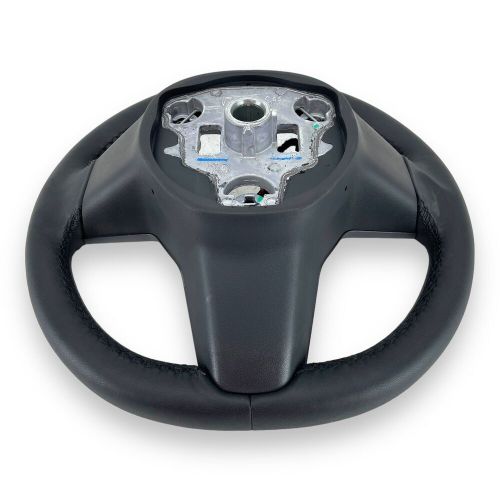 2017-2023 Tesla Model 3 Y Black leather 3 spoke steering wheel OEM 1490214-00-B, US $119.00, image 6