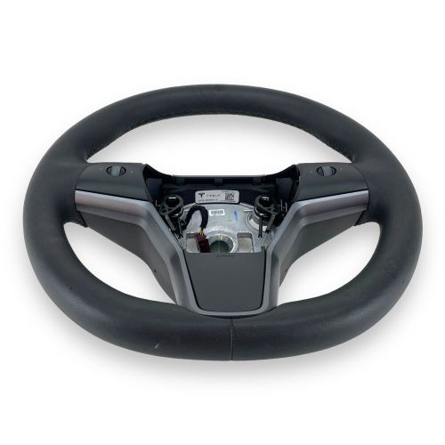 2017-2023 Tesla Model 3 Y Black leather 3 spoke steering wheel OEM 1490214-00-B, US $119.00, image 10