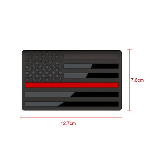 2Pcs USA Flag Metal Sticker Black American Emblem Badge Decal Car Accessories, US $7.99, image 4
