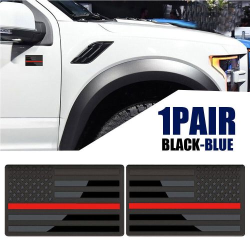 2Pcs USA Flag Metal Sticker Black American Emblem Badge Decal Car Accessories, US $7.99, image 5