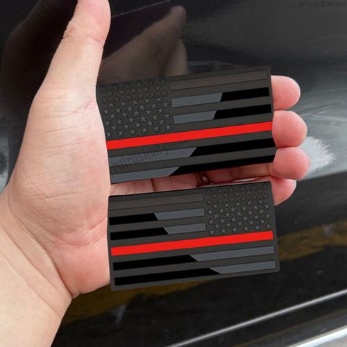 2Pcs USA Flag Metal Sticker Black American Emblem Badge Decal Car Accessories, US $7.99, image 7