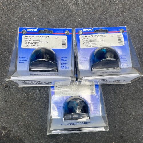 Attwood  3800 series stainless steel 2-mile sidelights new in box